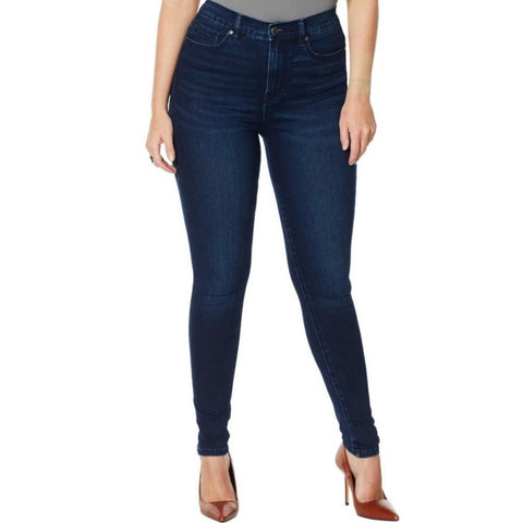 DG2 Diane Gilman 26PW Virtual Stretch Ultra Skinny Jeans Dark Indigo New
