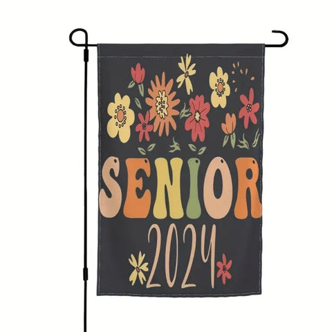 Double Sided Senior Class Of 2024 Garden Flag - For High School & College Graduates