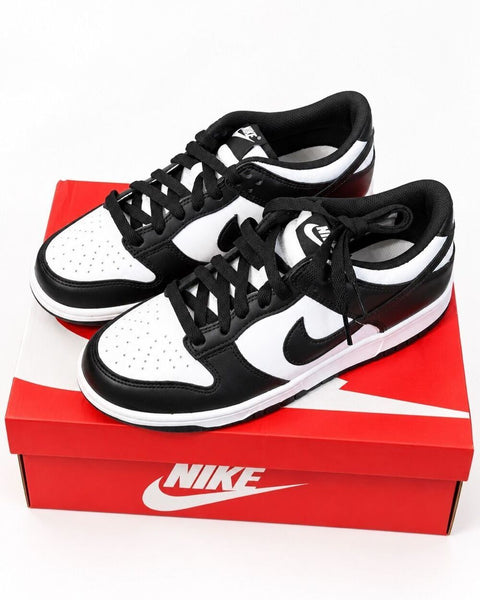 Nike Dunk Low Panda Black White Sneakers 6Y Women's 7.5 Youth Shoes With Box