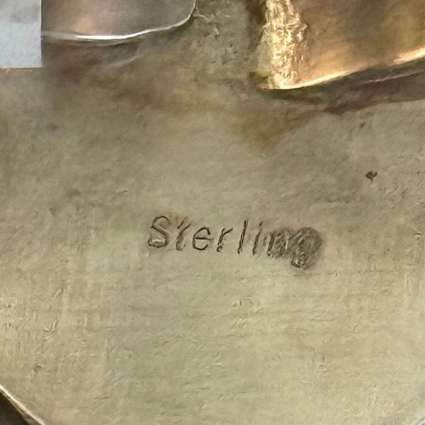 Ace of Spades Statement Ring Black Onyx & Silver Scrollwork, Playing Card Design