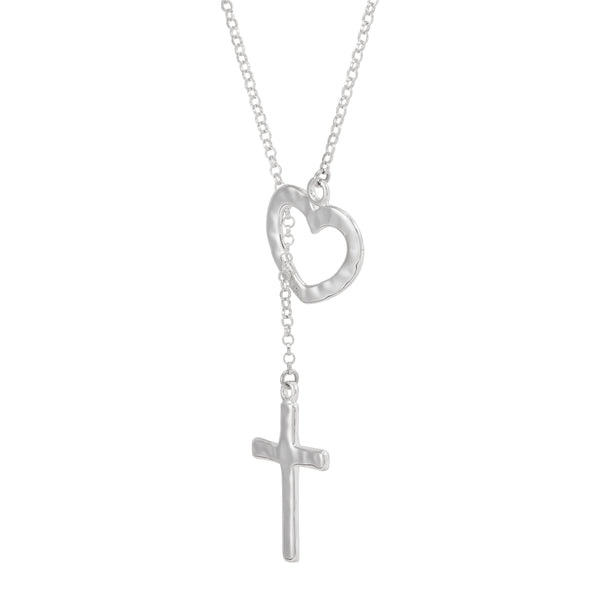 Silpada 'Grace Within' Sterling Silver Cross Necklace, 18"