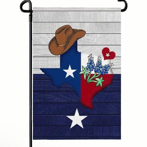 Texas State Flag Garden Flag Lone Star Bluebonnet Yard Decor