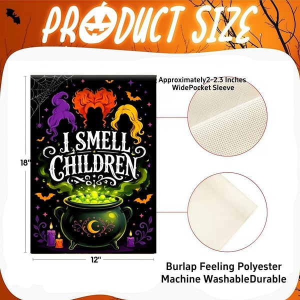 Halloween Garden Flags 12x18 Double Sided