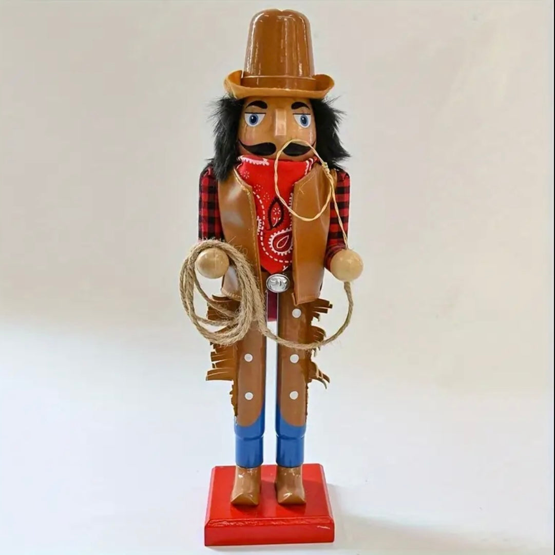 Cowboy Nutcracker 15” Western Figure Womens Boys Christmas Home Decor New