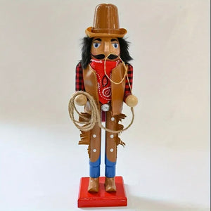 Cowboy Nutcracker 15” Western Figure Womens Boys Christmas Home Decor New