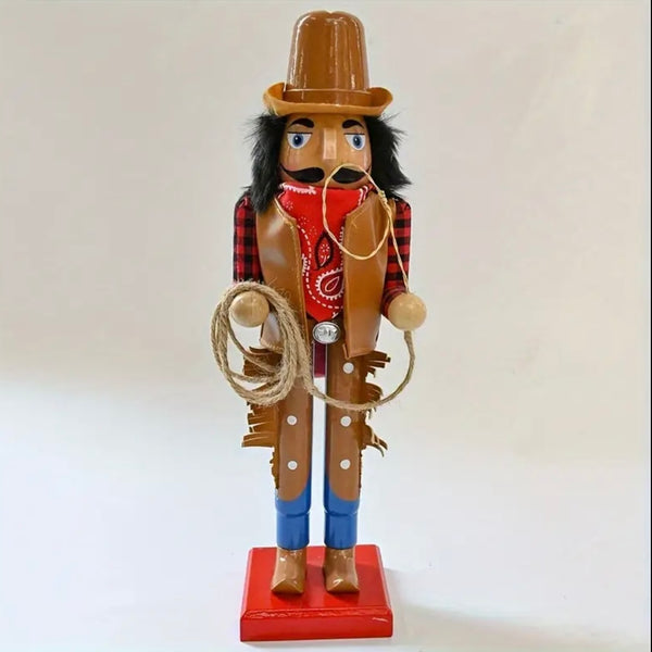 Cowboy Nutcracker 15” Western Figure Womens Boys Christmas Home Decor New