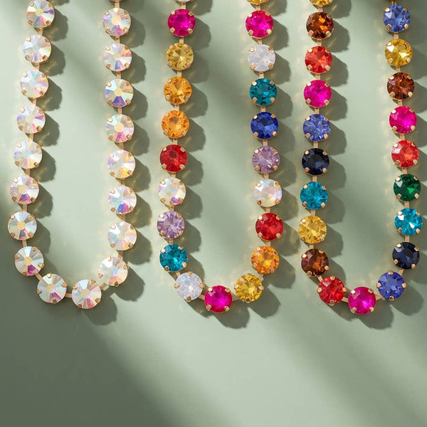 Oversized Rivoli Crystal Collar Necklace