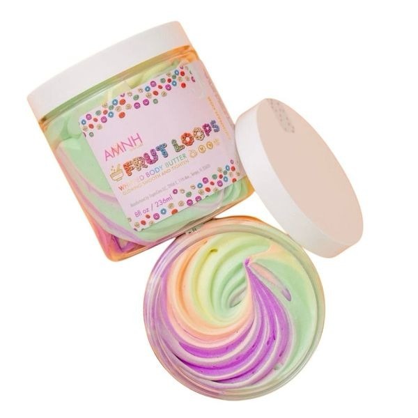 Fruit Loops Whipped Body Butter  Sweet Rainbow Swirl  Glowing Smooth Skin New