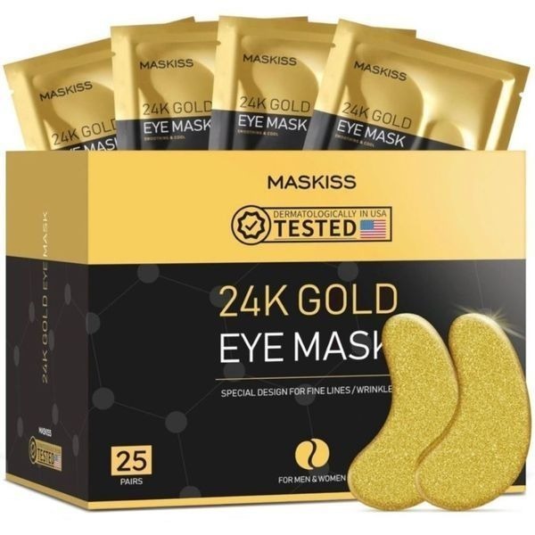 24k Gold Under Eye Patches, eye mask, Collagen Skin Care
