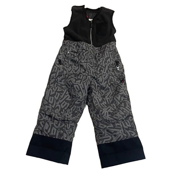 Spyder Ski Snow Pants Boys Girls Grey Black Logo Water Resistant Toddler Size 3 Pre Loved