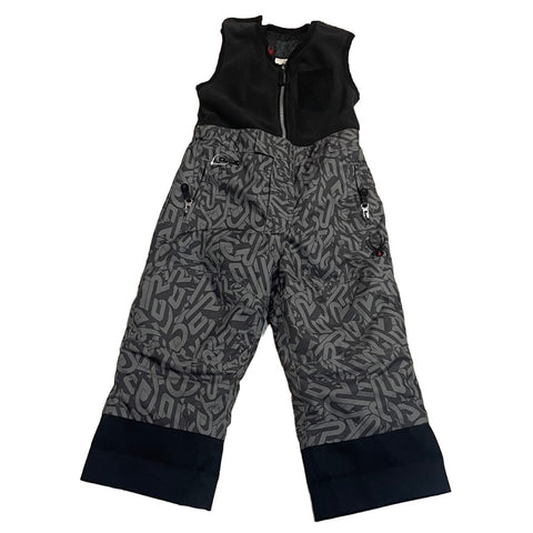 Spyder Ski Snow Pants Boys Girls Grey Black Logo Water Resistant Toddler Size 3 Pre Loved