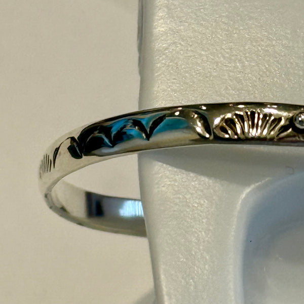 Plum Spiny Turquoise Sterling Silver Adjustable Cuff Bracelet Southwest Style Handmade