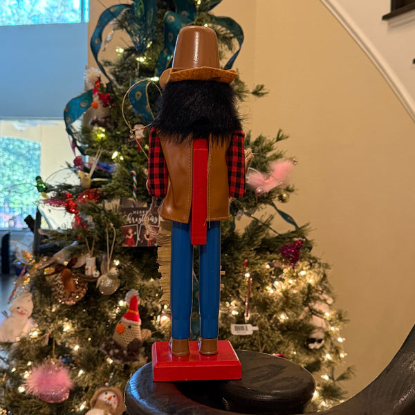 Cowboy Nutcracker 15” Western Figure Womens Boys Christmas Home Decor New