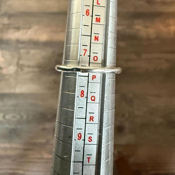 Oval Green Emerald Sterling Silver Ring Hammered Band Dainty Womens Sz 7 New