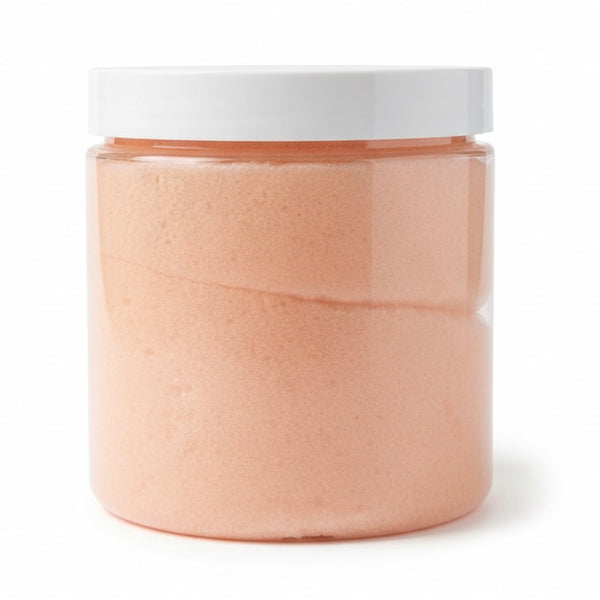 Aminnah Skin Renewing Peach Sugar Scrub for Soft, Glowing Skin Made In USA