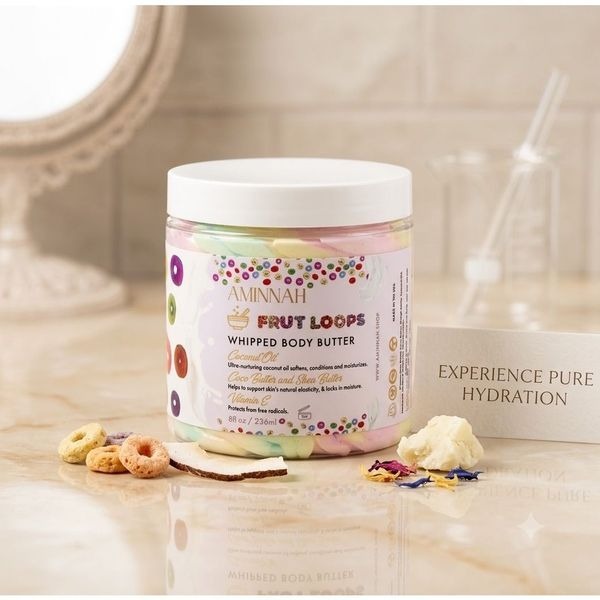 Fruit Loops Whipped Body Butter  Sweet Rainbow Swirl  Glowing Smooth Skin New