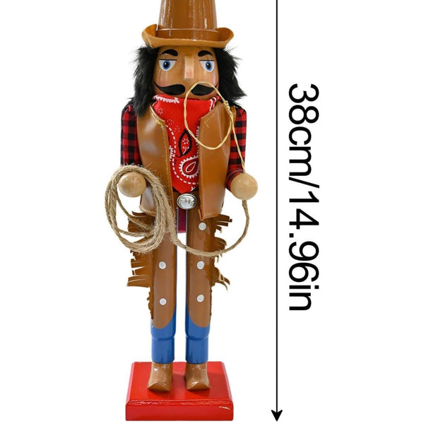 Cowboy Nutcracker 15” Western Figure Womens Boys Christmas Home Decor New