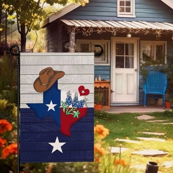 Texas State Flag Garden Flag Lone Star Bluebonnet Yard Decor