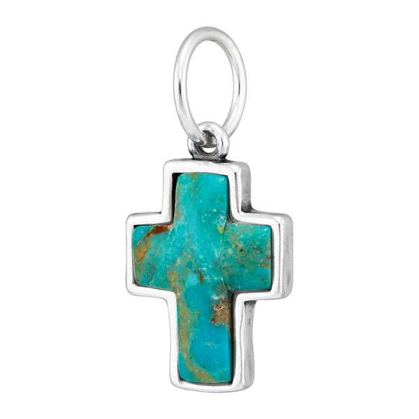 Silpada Blue Divine Charm, Sterling Silver & Turquoise