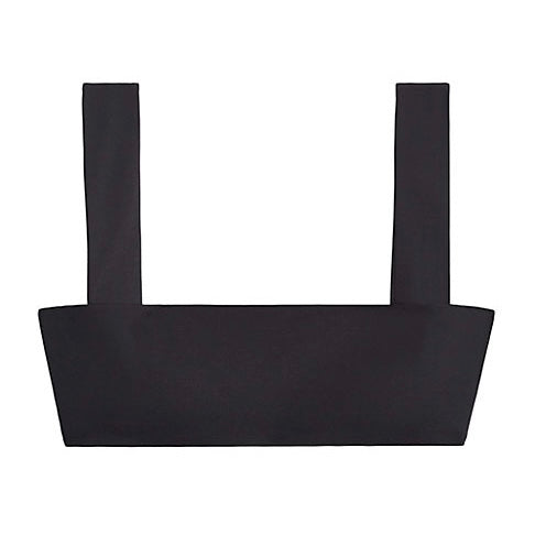 WeWoreWhat Womens Solid Bandeau Bra Top Jet Black Size Small New
