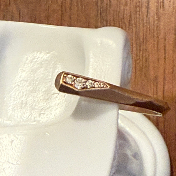 Kendra Scott Ashlee Pinch Rose Gold Druzy Stone Crystal Bangle Adjustable Bracelet
