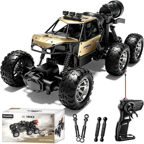 1:18 Scale 6-Wheel 2WD RC Monster Truck Rock Crawler with Spray