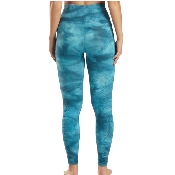 Free People Womens Good Karma Tie-Dye Leggings Blue Peacock M / L