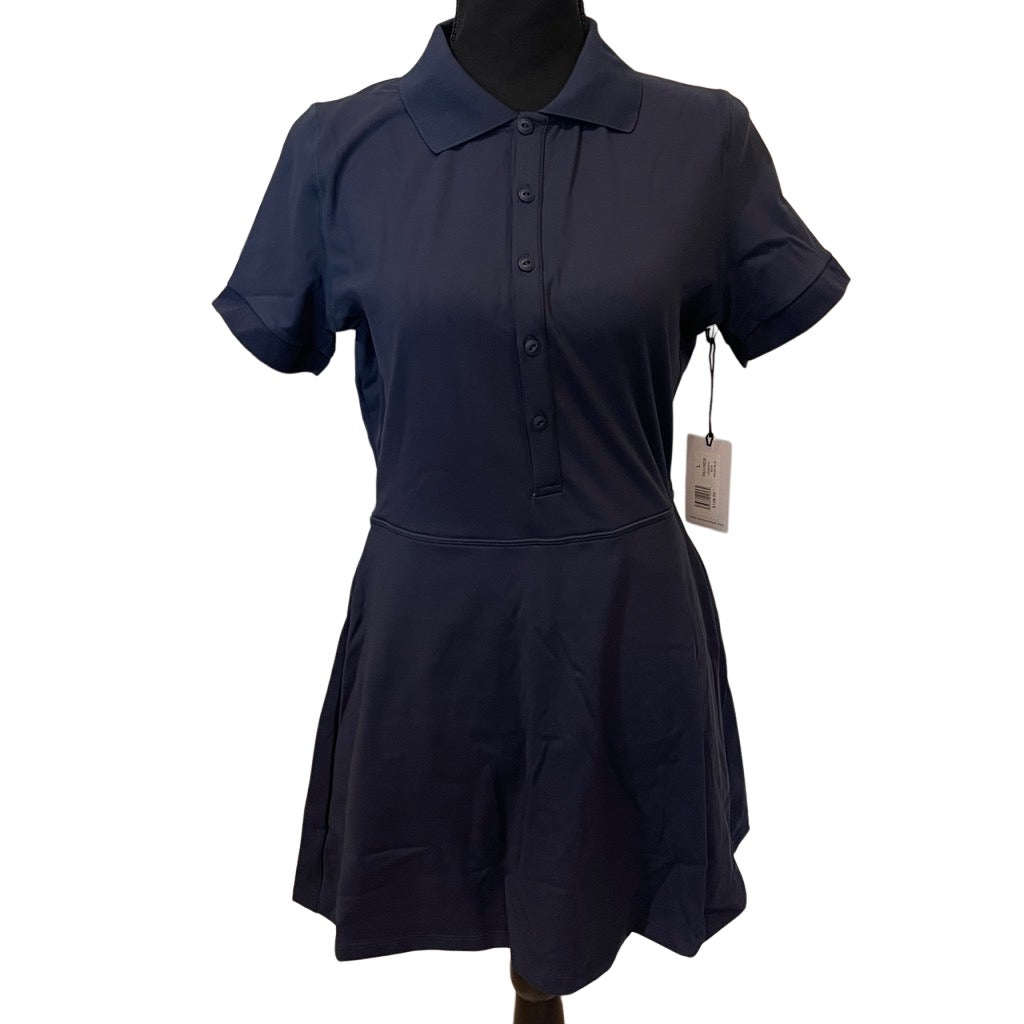 WeWoreWhat Women's Polo Tennis Dress Size Large Navy Blue Athletic Skort New