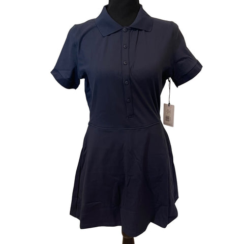 WeWoreWhat Women's Polo Tennis Dress Size Large Navy Blue Athletic Skort New