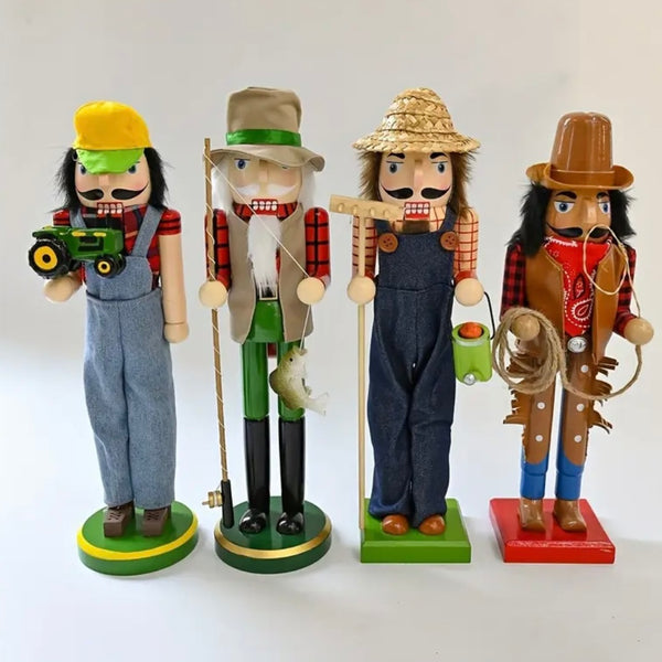 Cowboy Nutcracker 15” Western Figure Womens Boys Christmas Home Decor New