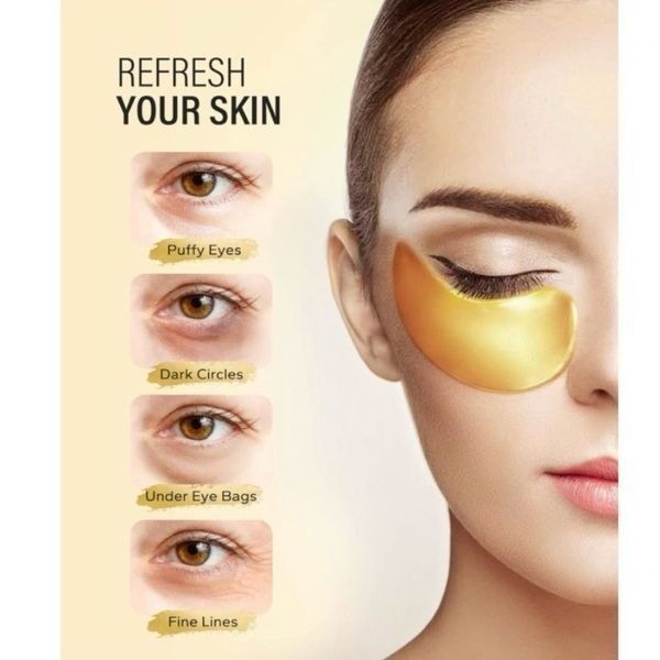 24k Gold Under Eye Patches, eye mask, Collagen Skin Care
