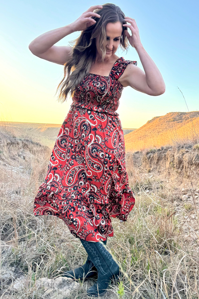 Canyon Paisley Dress
