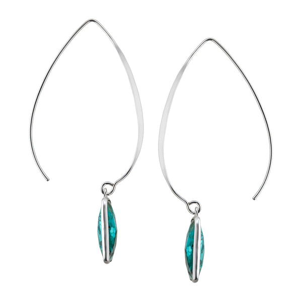 Silpada 'Oasis' Compressed Turquoise  Drop Earring
