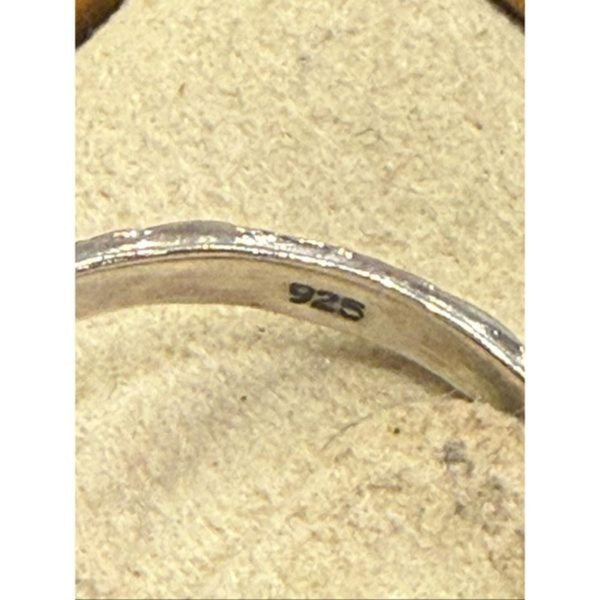 White Buffalo Kingman Turquoise Silver Ring Handcrafted Southwestern Size 9