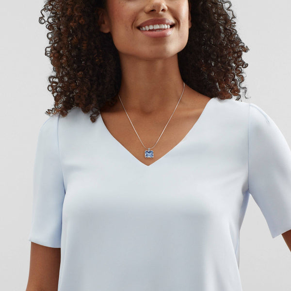 Silpada 'Cooling Effects' Silver Crystal Pendant Necklace