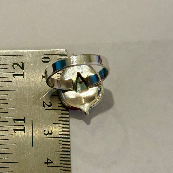 Southwestern Golden Hills Turquoise Sterling Silver Ring Size 10 New