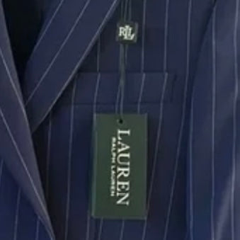 New Lauren Ralph Lauren Boys Blayton Pin Stripe Blue Button Blazer Size 20 R