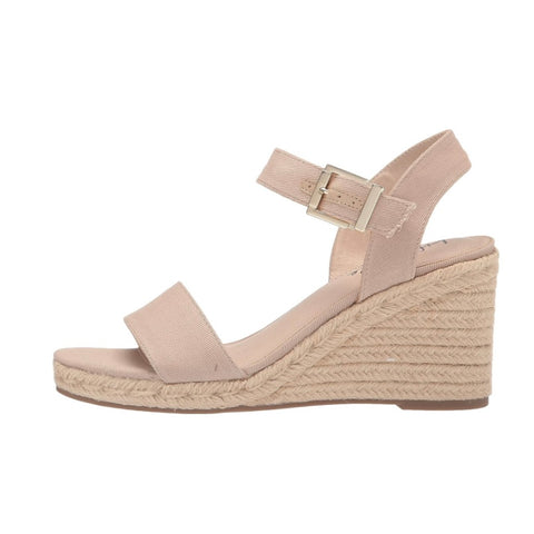 LifeStride Women's Tango 2 Lux Taupe Espadrille Wedge Sandal Size 8.5 W