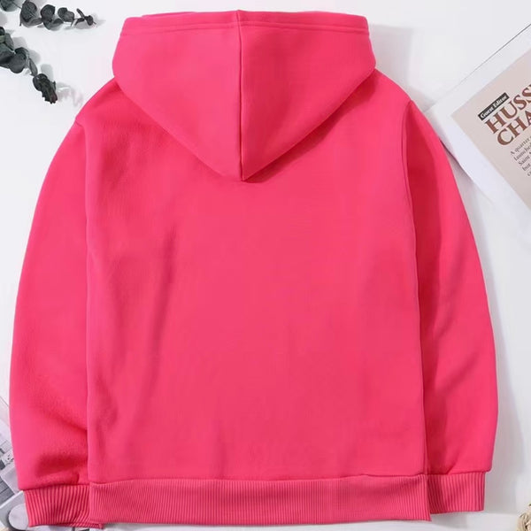 Local Egg Dealer Fleece Hoodie Girls Pink Graphic Top Size 10