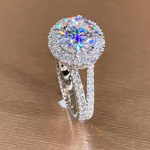Stunning 3ct Round Cut CZ Sterling Silver Ring New