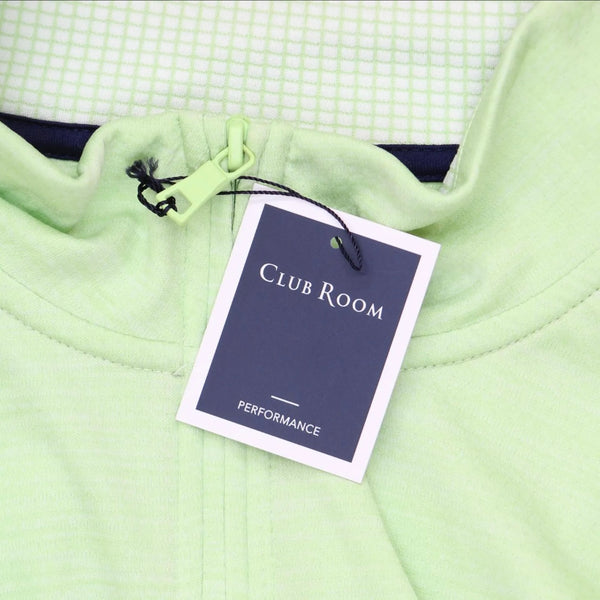 New Club Room Men's Mint Green Quarter-Zip Tech Sweatshirt Size Large