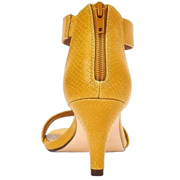 Style & Company Womens Yellow Paycee Round Toe Stiletto Zip-Up Pumps 7.5 M