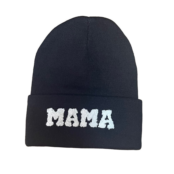 Brand New Mama And Mini Chenille Letter Beanie Hat Set