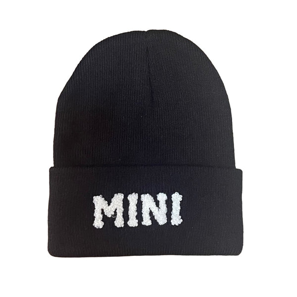 Brand New Mama And Mini Chenille Letter Beanie Hat Set