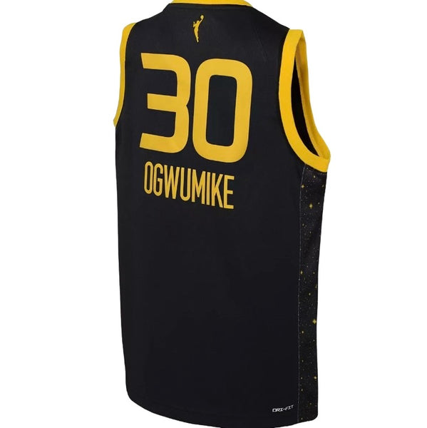 Nike Youth Los Angeles Sparks Nneka Ogwumike #30 Black Replica Jersey M 10-12