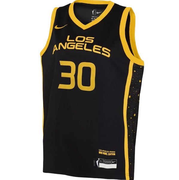 Nike Youth Los Angeles Sparks Nneka Ogwumike #30 Black Replica Jersey M 10-12