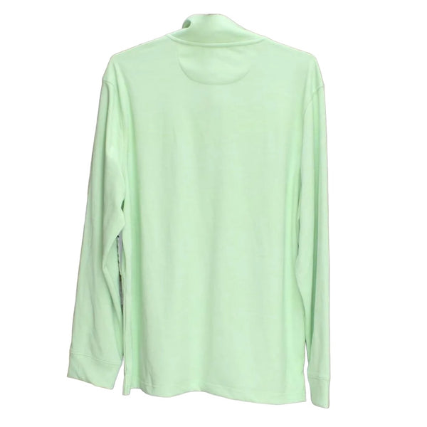 New Club Room Men's Mint Green Quarter-Zip Tech Sweatshirt Size Large