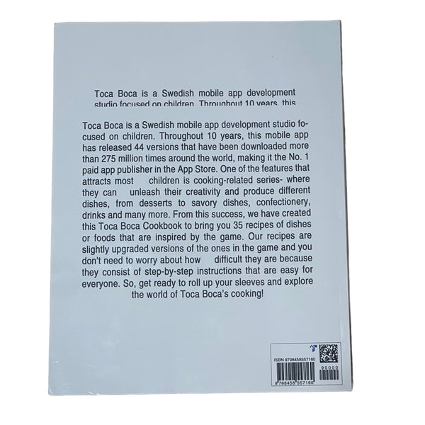Toca Boca Cookbook Family Collectible Food Recipe Paperback Book New