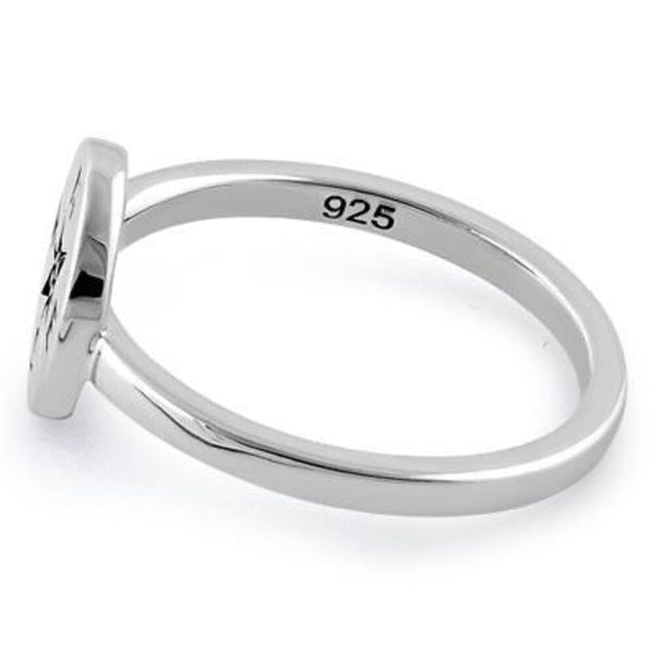 Sterling Silver Compass Ring Boho Casual Jewelry Size 6