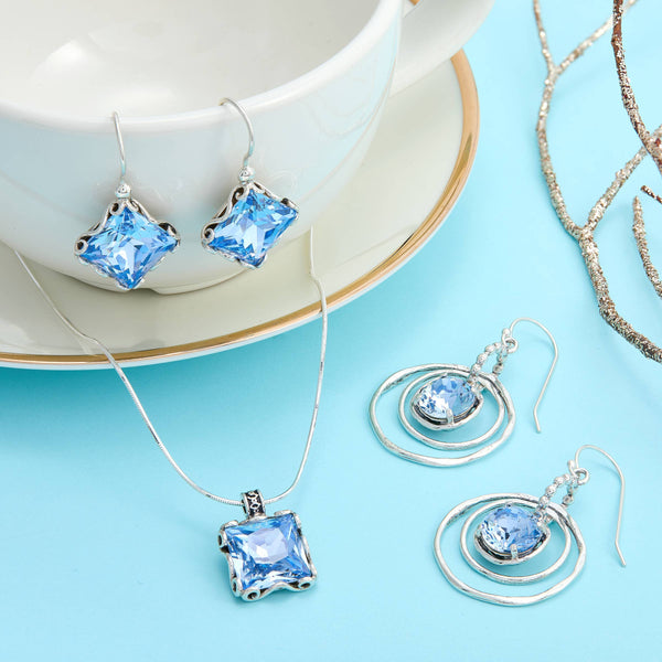 Silpada 'Cooling Effects' Silver Crystal Pendant Necklace